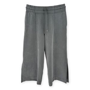 Lululemon | Size 8 | Soft Ambitions High Rise Crop Wide Leg Graphite Grey Pants